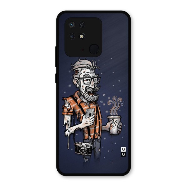 Photographer illustration Metal Back Case for Redmi 10