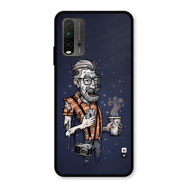 Photographer illustration Metal Back Case for Redmi 9 Power