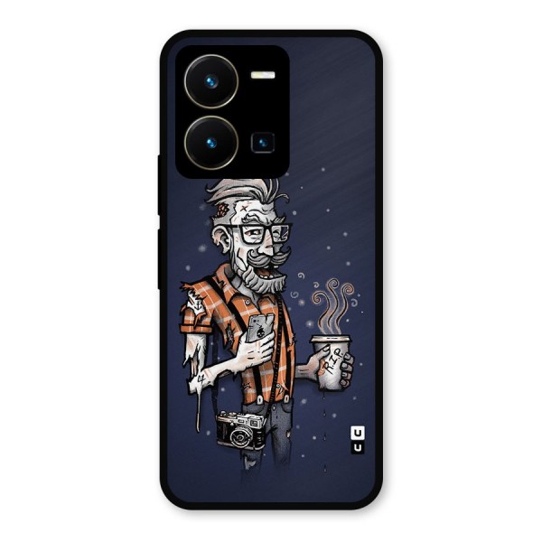 Photographer illustration Metal Back Case for Vivo Y35