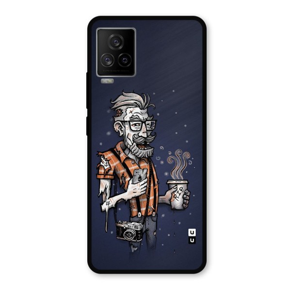 Photographer illustration Metal Back Case for iQOO 7 Legend 5G