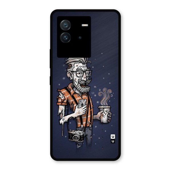 Photographer illustration Metal Back Case for iQOO Neo 6 5G