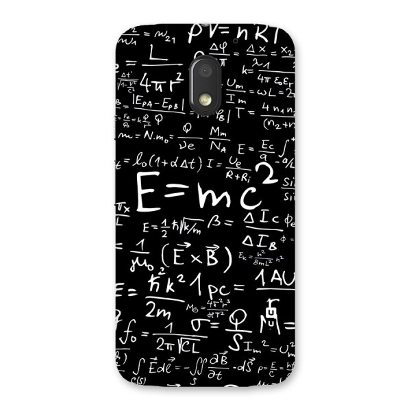 Physics Equation Back Case for Moto E3 Power