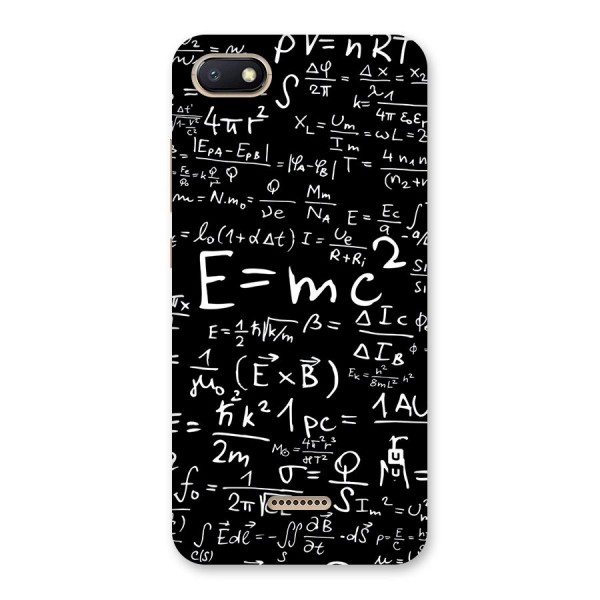 Physics Equation Back Case for Redmi 6A