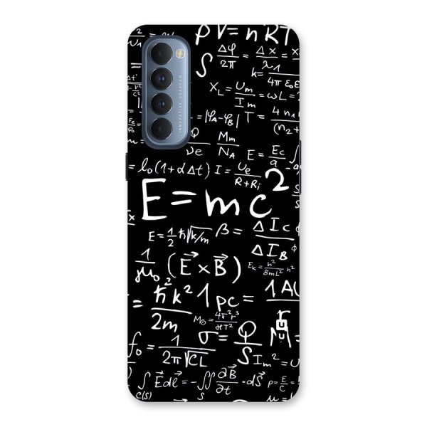 Physics Equation Back Case for Reno4 Pro