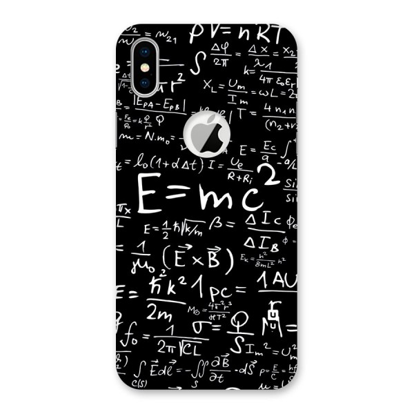 Physics Equation Back Case for iPhone XS Logo Cut