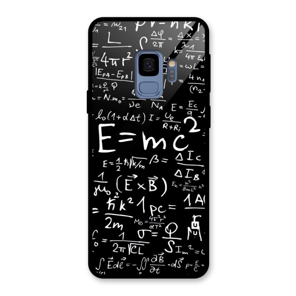 Physics Equation Glass Back Case for Galaxy S9