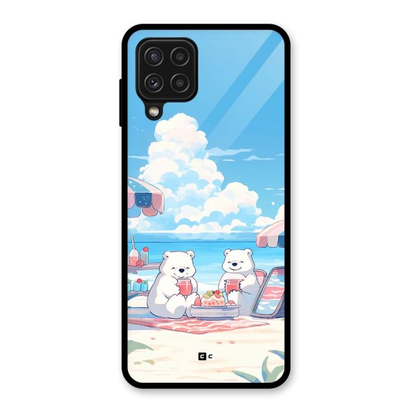 Picnic Time Glass Back Case for Galaxy A22 4G