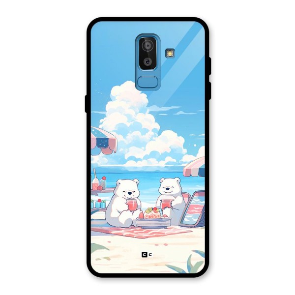 Picnic Time Glass Back Case for Galaxy J8