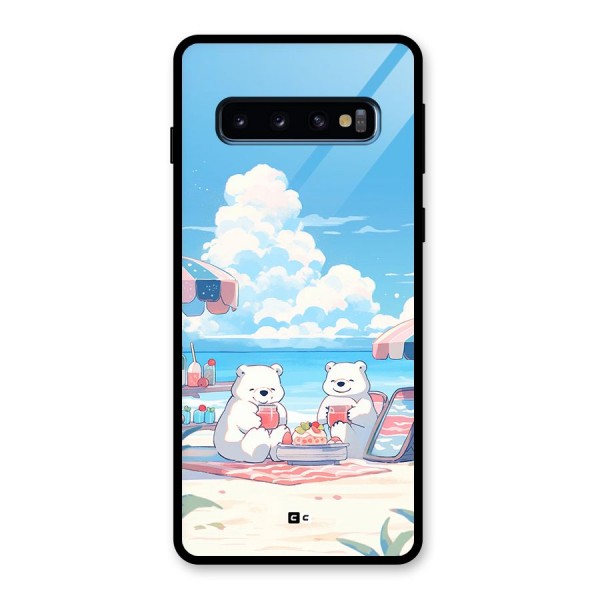 Picnic Time Glass Back Case for Galaxy S10