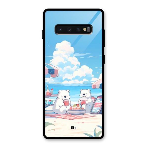 Picnic Time Glass Back Case for Galaxy S10 Plus