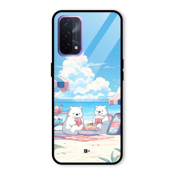 Picnic Time Glass Back Case for Oppo A74 5G