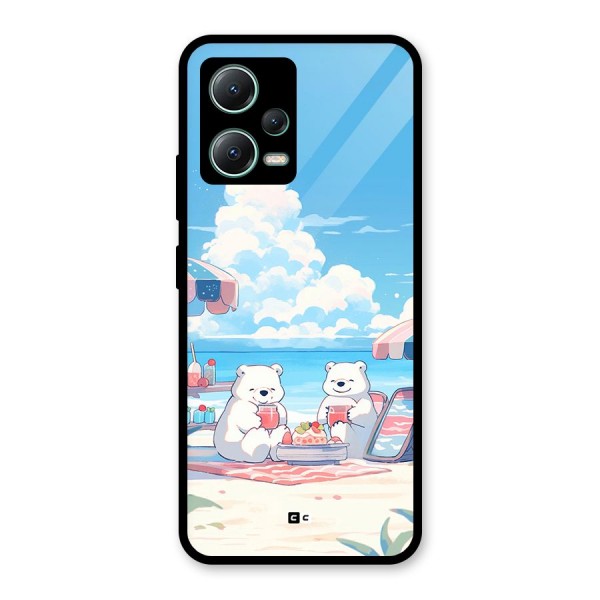 Picnic Time Glass Back Case for Poco X5