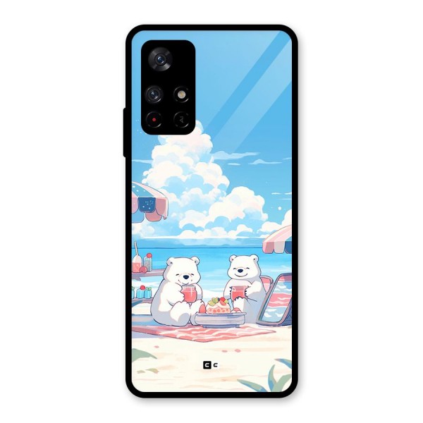 Picnic Time Glass Back Case for Redmi Note 11T 5G