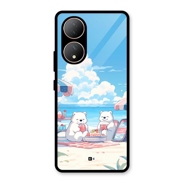 Picnic Time Glass Back Case for Vivo T2