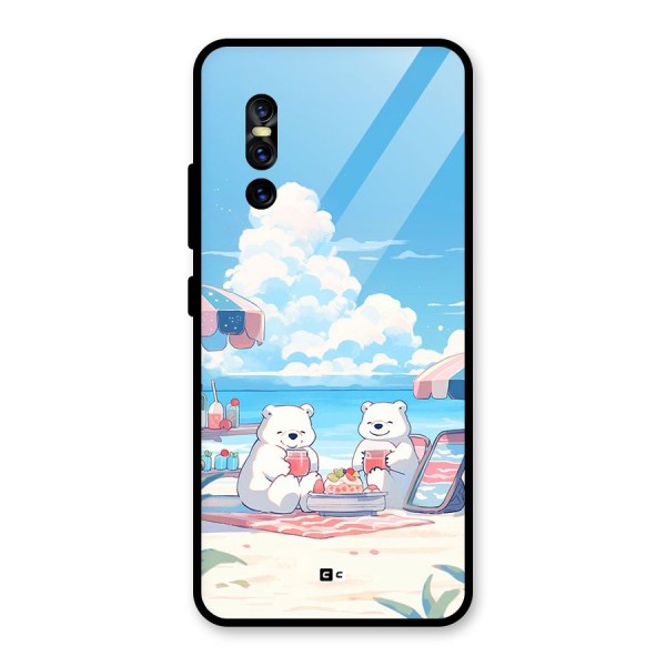 Picnic Time Glass Back Case for Vivo V15 Pro