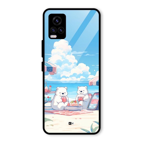 Picnic Time Glass Back Case for Vivo V20 2021