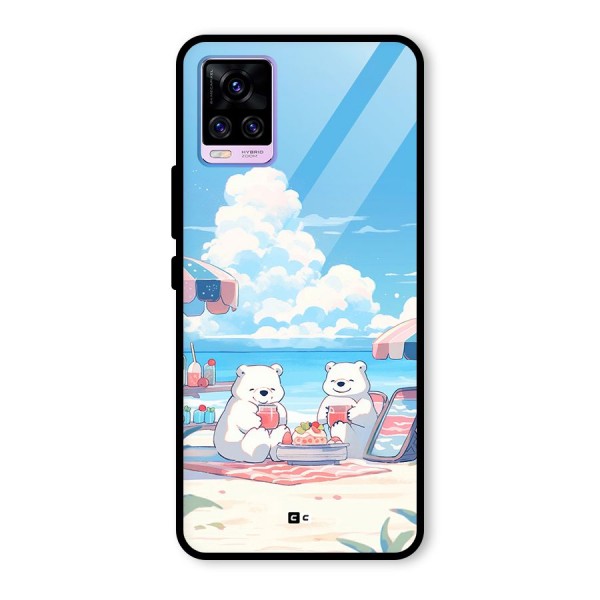 Picnic Time Glass Back Case for Vivo V20 Pro