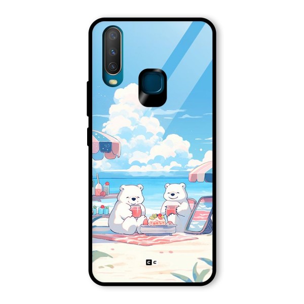 Picnic Time Glass Back Case for Vivo Y12