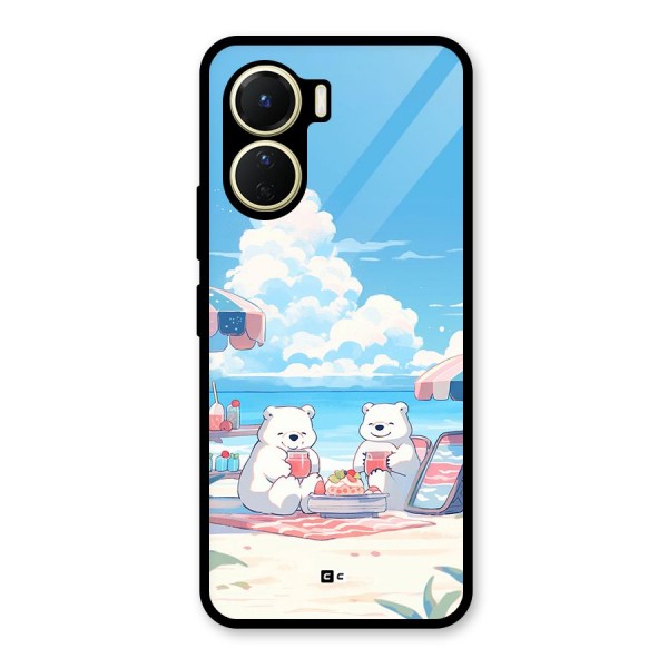 Picnic Time Glass Back Case for Vivo Y16