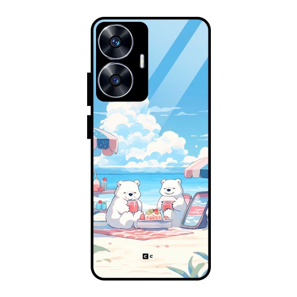 Picnic Time Glass Back Case for realme C55