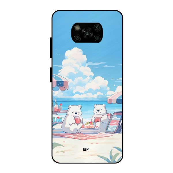 Picnic Time Metal Back Case for Poco X3