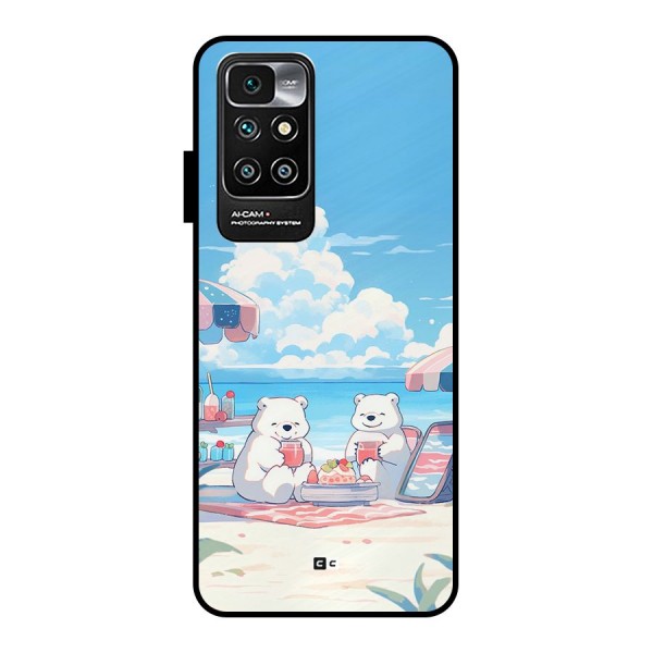 Picnic Time Metal Back Case for Redmi 10 Prime