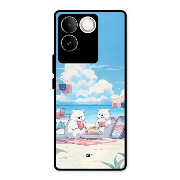 Picnic Time Metal Back Case for Vivo T2 Pro