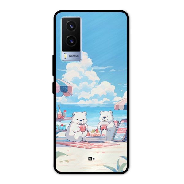 Picnic Time Metal Back Case for Vivo V21e 5G