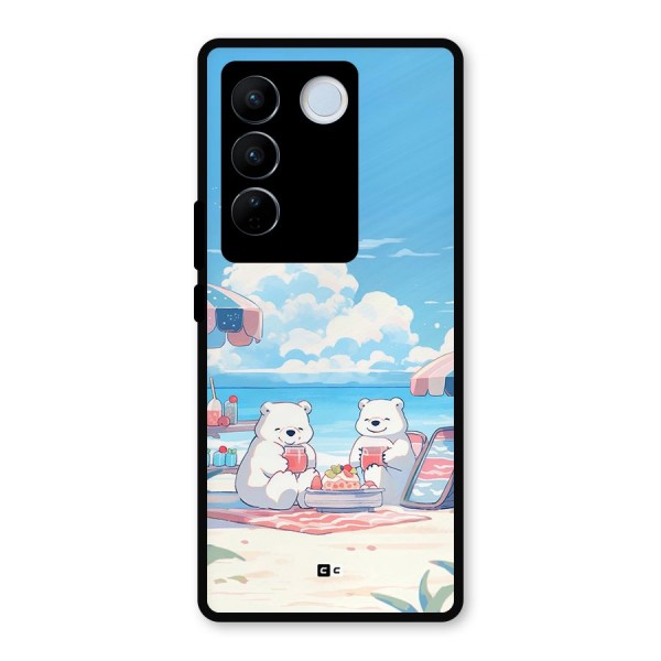 Picnic Time Metal Back Case for Vivo V27 Pro