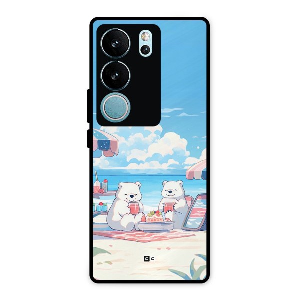 Picnic Time Metal Back Case for Vivo V29 Pro