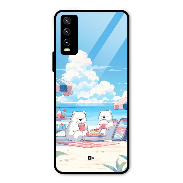 Picnic Time Metal Back Case for Vivo Y20 2021