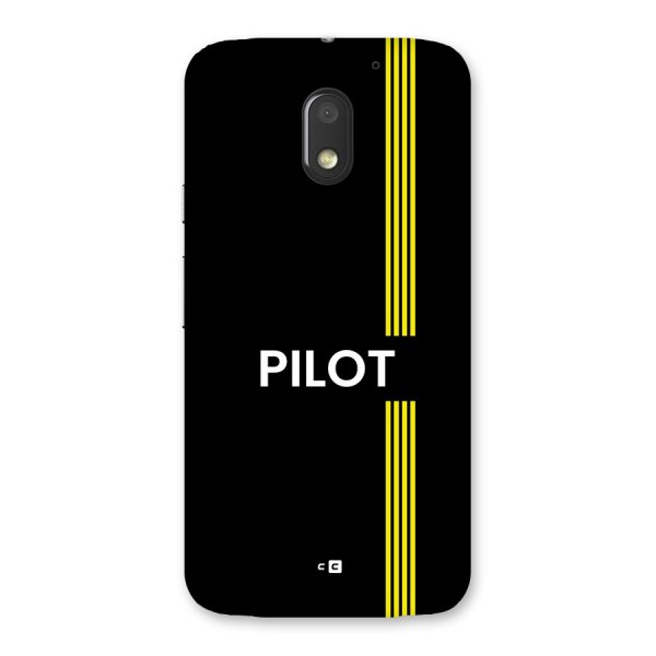 Pilot Stripes Back Case for Moto E3 Power