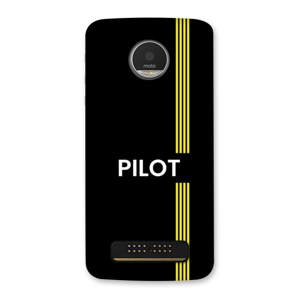 Pilot Stripes Back Case for Moto Z Play