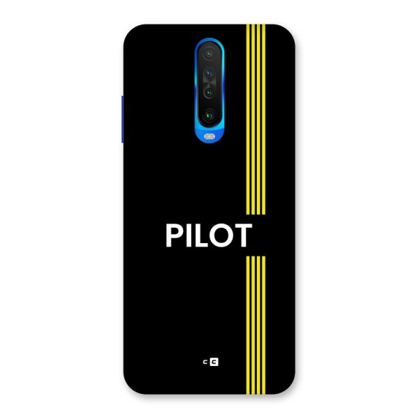 Pilot Stripes Back Case for Poco X2