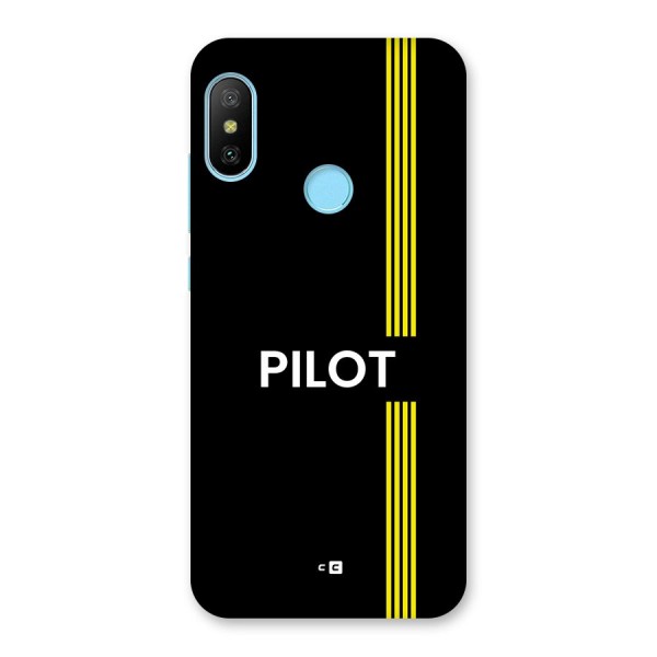 Pilot Stripes Back Case for Redmi 6 Pro