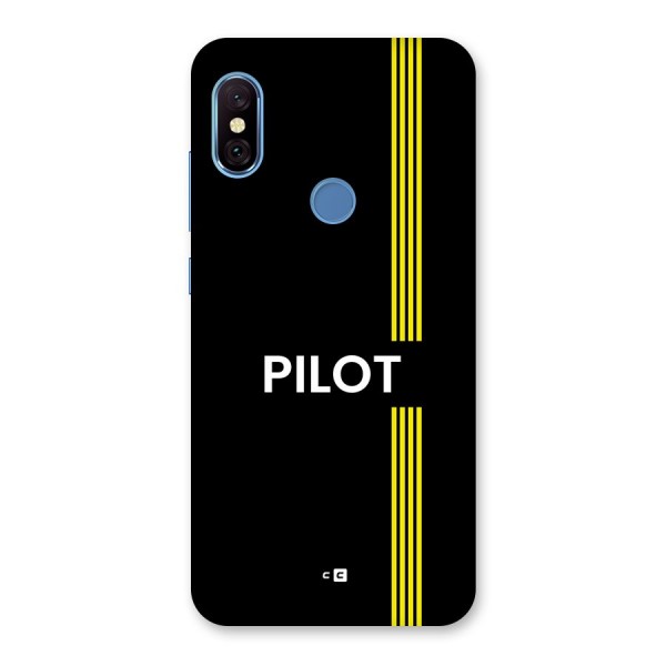 Pilot Stripes Back Case for Redmi Note 6 Pro