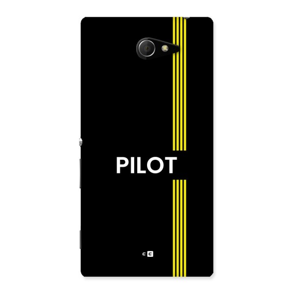 Pilot Stripes Back Case for Xperia M2