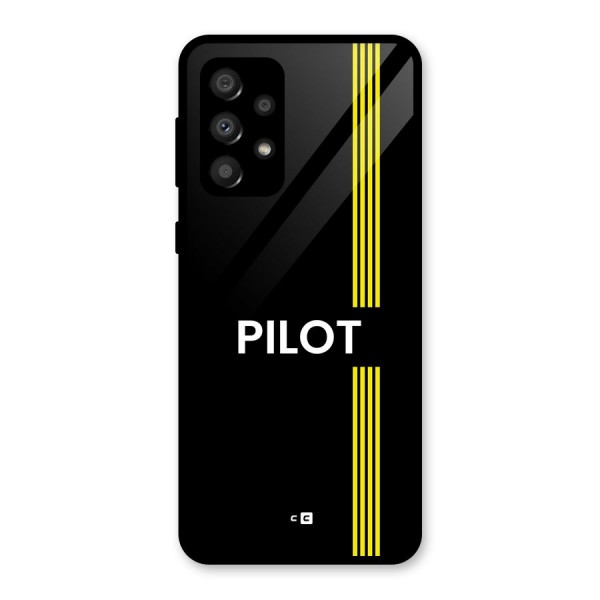 Pilot Stripes Glass Back Case for Galaxy A32