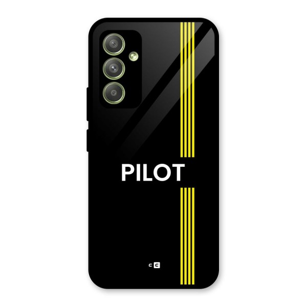 Pilot Stripes Glass Back Case for Galaxy A54