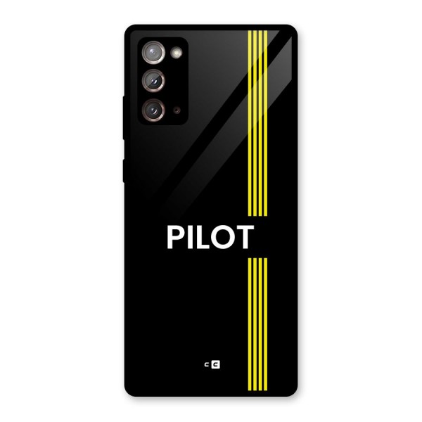 Pilot Stripes Glass Back Case for Galaxy Note 20