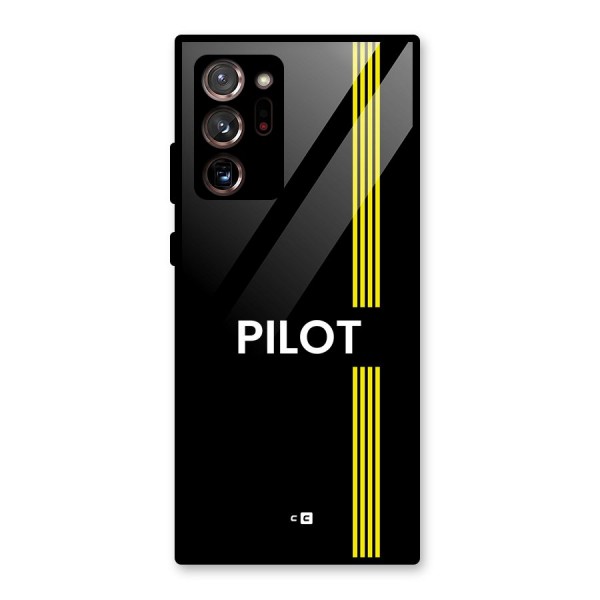 Pilot Stripes Glass Back Case for Galaxy Note 20 Ultra