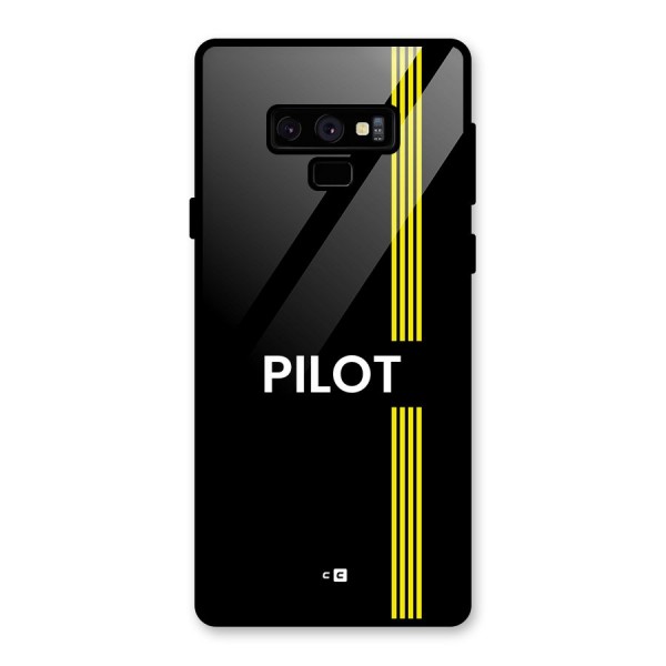 Pilot Stripes Glass Back Case for Galaxy Note 9