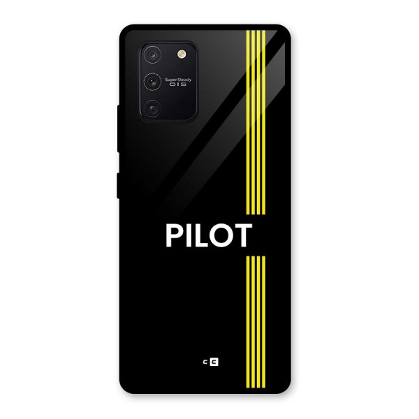 Pilot Stripes Glass Back Case for Galaxy S10 Lite