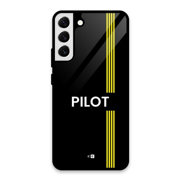 Pilot Stripes Glass Back Case for Galaxy S22 Plus 5G