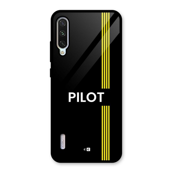 Pilot Stripes Glass Back Case for Mi A3