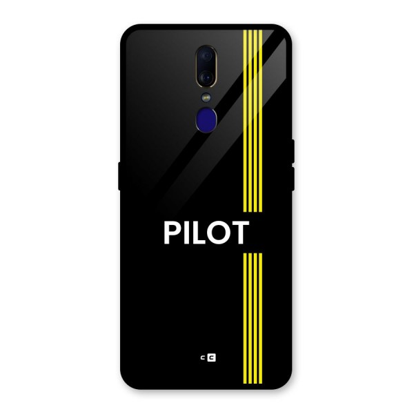 Pilot Stripes Glass Back Case for Oppo F11