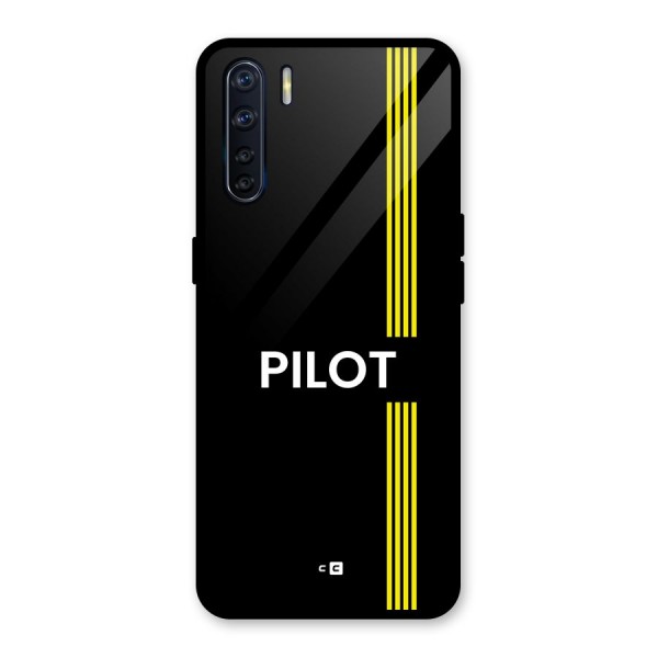 Pilot Stripes Glass Back Case for Oppo F15