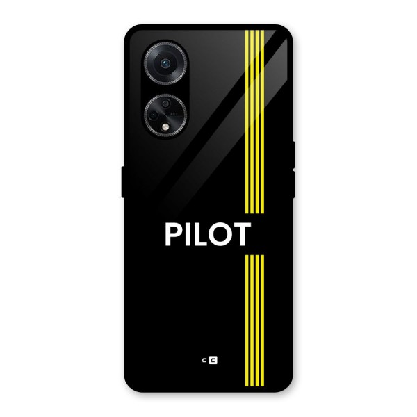 Pilot Stripes Glass Back Case for Oppo F23