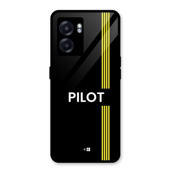 Pilot Stripes Glass Back Case for Oppo K10 (5G)