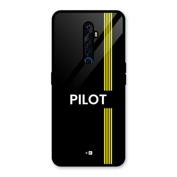 Pilot Stripes Glass Back Case for Oppo Reno2 Z